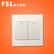 佛山照明FSL F4系列 10A二位大蹺板開關 F4系列 FSL 開關佛山電工
