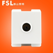 佛山照明開關 FSL電工 118型 S11系列 單電視插座功能件（白色） 佛照電工 FSL開關 S11金色開關