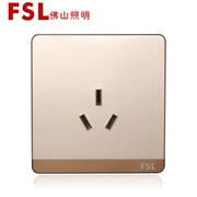 佛山照明F11 16A三扁插座 香檳金 F11系列FSL開關 佛山電工
