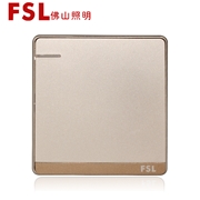 佛山照明 F11  16A 一位大翹板多控開關（金色） F11系列FSL開關 佛山電工