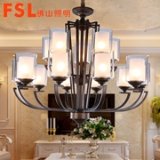 佛山 FSL 新中式鐵藝燈FKD72004  10+5頭/8頭/ 10頭/6頭/4頭摩卡時光系列 （配E27光源）