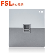 佛山照明FSL 一位電腦插座F17（銀）F17系列 FSL 開關佛山電工