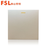 佛山照明FSL 16A一位單極/雙路開關功能件 F28 (金色) F28系列 FSL開關 佛山電工