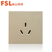 佛山照明FSL 16A三極插座功能件F28(金色) F28系列 FSL開關 佛山電