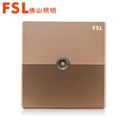 佛山照明 FSL 一位電視插座F16（金）F16系列 FSL開關 佛山電工