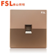 佛山照明 FSL 一位電話插座F16（金）F16系列 FSL開關 佛山電工