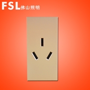 佛山照明FSL S8系列   16A三極插座功能件(金色）S8A-G163 400×1