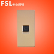 佛山照明FSL S8系列   單電腦插座功能件(金色）S8A-GDN 400×1