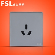 FSL 16A三極插座(灰色) F19H-163 100×1