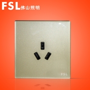 FSL 16A三極插座（金色） F19-163 100×1