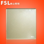 FSL 16A一位雙路開關(金色) F19A-16K1/2 100×1
