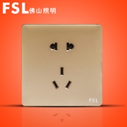 FSL 10A二三極插座(金色) F31A-1023 100×1