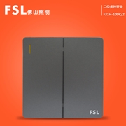 FSL 10A二位多控開關(灰色) F31H-10DK/2 100×1